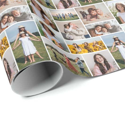 独自のフォトコラージュを作成 ラッピングペーパー (ロールコーナー)