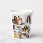 独自のフォトコラージュを作成 紙コップ (裏面)