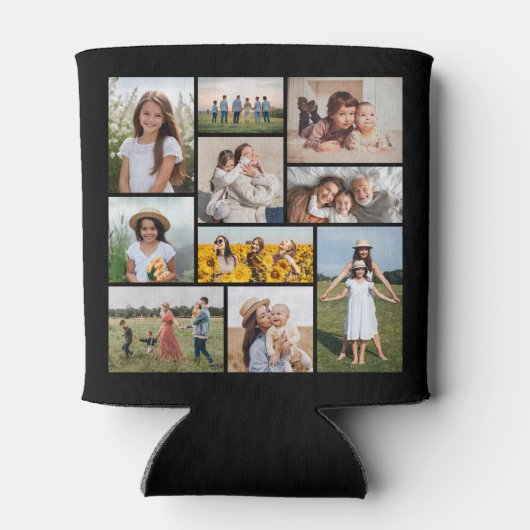 独自のフォトコラージュを作成 缶クーラー (裏面)