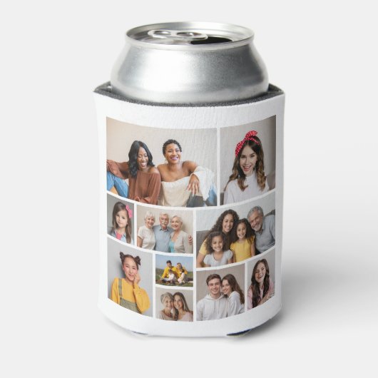 独自のフォトコラージュを作成 缶クーラー (缶裏面)