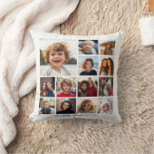 独自のフォトコラージュを作成 – 13枚の写真 クッション (ブランケット)