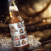独自のフォトコラージュを作成 – 13枚の写真 ビールラベル