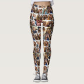 独自のフォトコラージュを作成 – 16枚の写真 レギンス (正面)