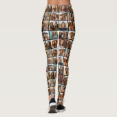 独自のフォトコラージュを作成 – 16枚の写真 レギンス (裏面)