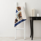 独自のフォトコラージュを作成 – 6枚の写真Monogram シェルパブランケット (インサイチュ)