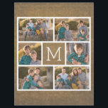 独自のフォトコラージュを作成 – 6枚の写真Monogram チラシ<br><div class="desc">最大6つの正方形の写真を使用して、個人的なユニーク贈り物を作成する。変更をもし行うには、ツークリックルの写真を調整する必要がある。写真クレジット：写真© Storytree Studios，スタンフォード，カリフォルニア</div>