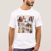 独自のフォトコラージュを作成 Tシャツ (正面)