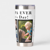 独自のフォトコラージュを作最高の成するgrandpa 保温保冷タンブラー (背面)