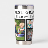 独自のフォトコラージュを作最高の成するgrandpa 保温保冷タンブラー (正面)