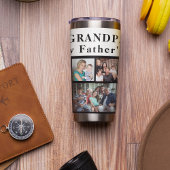 独自のフォトコラージュを作最高の成するgrandpa 保温保冷タンブラー