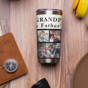 独自のフォトコラージュを作最高の成するgrandpa 保温保冷タンブラー