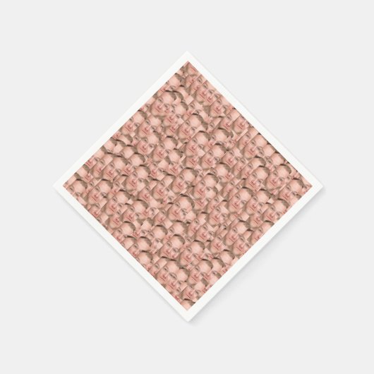 独自のフォトコラージュカスタムを作おもしろい成する スタンダードカクテルナプキン (角)