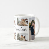 独自のフォトコラージュカスタムを作成する最高のMom Ever コーヒーマグカップ (正面右)