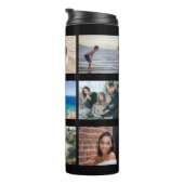 独自のフォトコラージュカスタムを作成する9枚の写真 タンブラー (回転右)