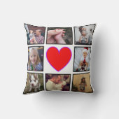 独自のフォトコラージュカスタムを作成する クッション (裏面)