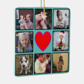 独自のフォトコラージュカスタムを作成する セラミックオーナメント (右)