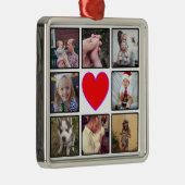 独自のフォトコラージュカスタムを作成する メタルオーナメント (右)