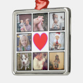 独自のフォトコラージュカスタムを作成する メタルオーナメント (左)