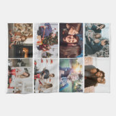 独自のフォトコラージュカスタム8枚の写真を作成する キッチンタオル (横)