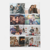 独自のフォトコラージュカスタム8枚の写真を作成する キッチンタオル (縦)