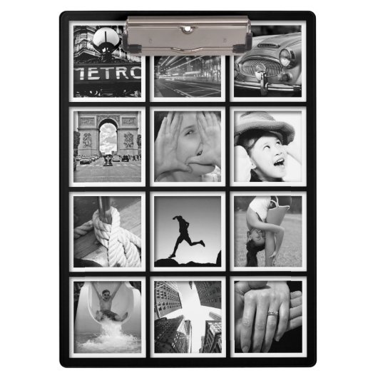 独自のフォトコラージュクリップボードを作成 クリップボード (正面)