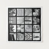 独自のフォトコラージュデザインタペストリーアート タペストリー (正面(横))