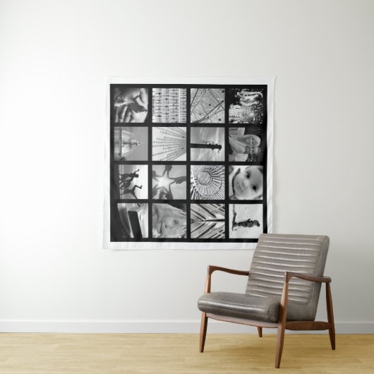 独自のフォトコラージュデザインタペストリーアート タペストリー (インサイチュ(横))