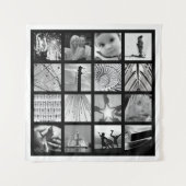 独自のフォトコラージュデザインタペストリーアート タペストリー (正面)