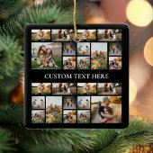 独自のフォトコラージュパーソナライズされたを作成する セラミックオーナメント