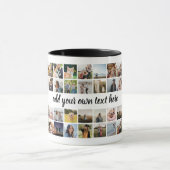 独自のフォトコラージュパーソナライズされたを作成する マグカップ (中央)