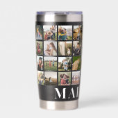 独自のフォトコラージュパーソナライズされたを作成する 保温保冷タンブラー (正面)
