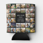 独自のフォトコラージュパーソナライズされたを作成する 缶クーラー (裏面)