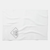 独自のフォトコラージュモダンフローラの作成 キッチンタオル (横)