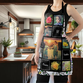 独自のフォトコラージュ庭園のエプロンを作成 エプロン