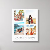 独自のフォトコラージュ引用文の作成 キャンバスプリント (正面)