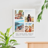 独自のフォトコラージュ引用文の作成 キャンバスプリント