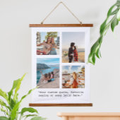 独自のフォトコラージュ引用文の作成 吊り下げ型タペストリー