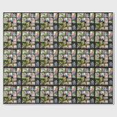 独自のフォトコラージュ数々のを作成する ラッピングペーパー (フラット)