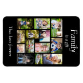 独自のフォトコラージュ数々の白黒の作成 マグネット (横)