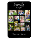 独自のフォトコラージュ数々の白黒の作成 マグネット (縦)