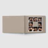 独自のフォトコラージュ結婚モノグラムの作成 ゲストブック (全面)