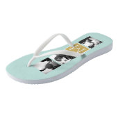 独自のフォトコラージュ結婚モノグラムの作成 ビーチサンダル (アングル)