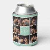 独自のフォトコラージュ結婚モノグラムの作成 缶クーラー (缶正面)