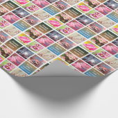 独自のフォトコラージュ誕生日Momの作成 ラッピングペーパー (角)