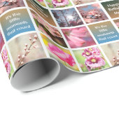 独自のフォトコラージュ誕生日Momの作成 ラッピングペーパー (ロールコーナー)