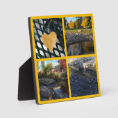 独自のフォトコラージュ金ゴールドの作成 フォトプラーク (正面)