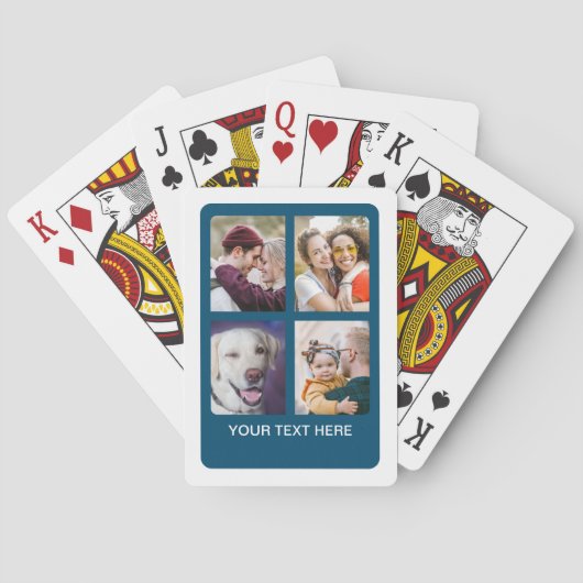 独自のフォトコラージュNavy 4写真の作成 トランプ (裏面)