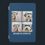 独自のフォトコラージュNavy 4写真の作成 iPad Miniカバー<br><div class="desc">4つの正方形の写真を使用して個人的なユニークギフトを作成する。または保ヒバの子犬とトレンディーを作ることができる。変更をもし行うには、ツークリックルの写真を調整する必要がある。</div>