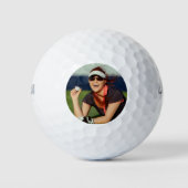 独自のフォトゴルフボールを作成する ゴルフボール (正面)