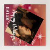 独自のフォトスクリプトモダン文字の休日の作成 ジグソーパズル (横)